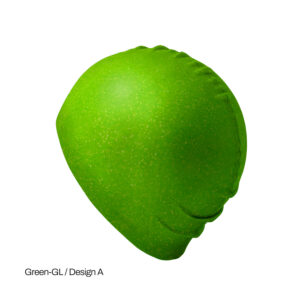 Green Recycled silicone swimming cap