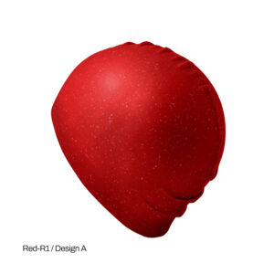 Red Recycled silicone swimming cap